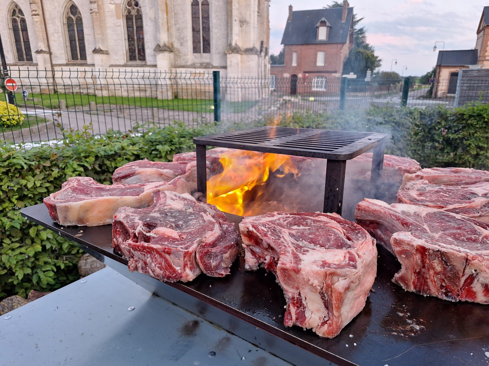 champ à l'assiette